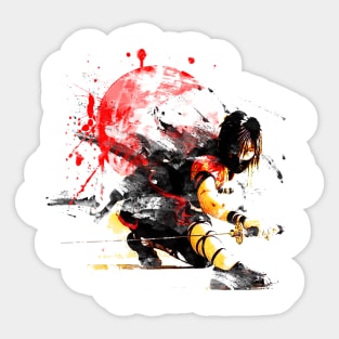 Asian Warrior Sticker